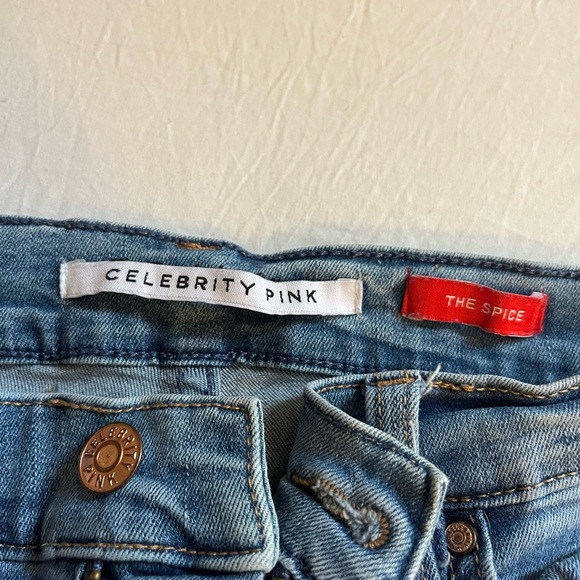 Celebrity Pink Distressed Skinny Jeans - Picture 5 of 6